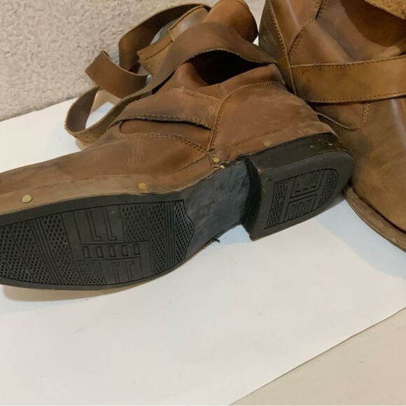 Jeffrey Campbell Brit Wrap Straps Moto Boots Size 8 - Picture 10 of 16